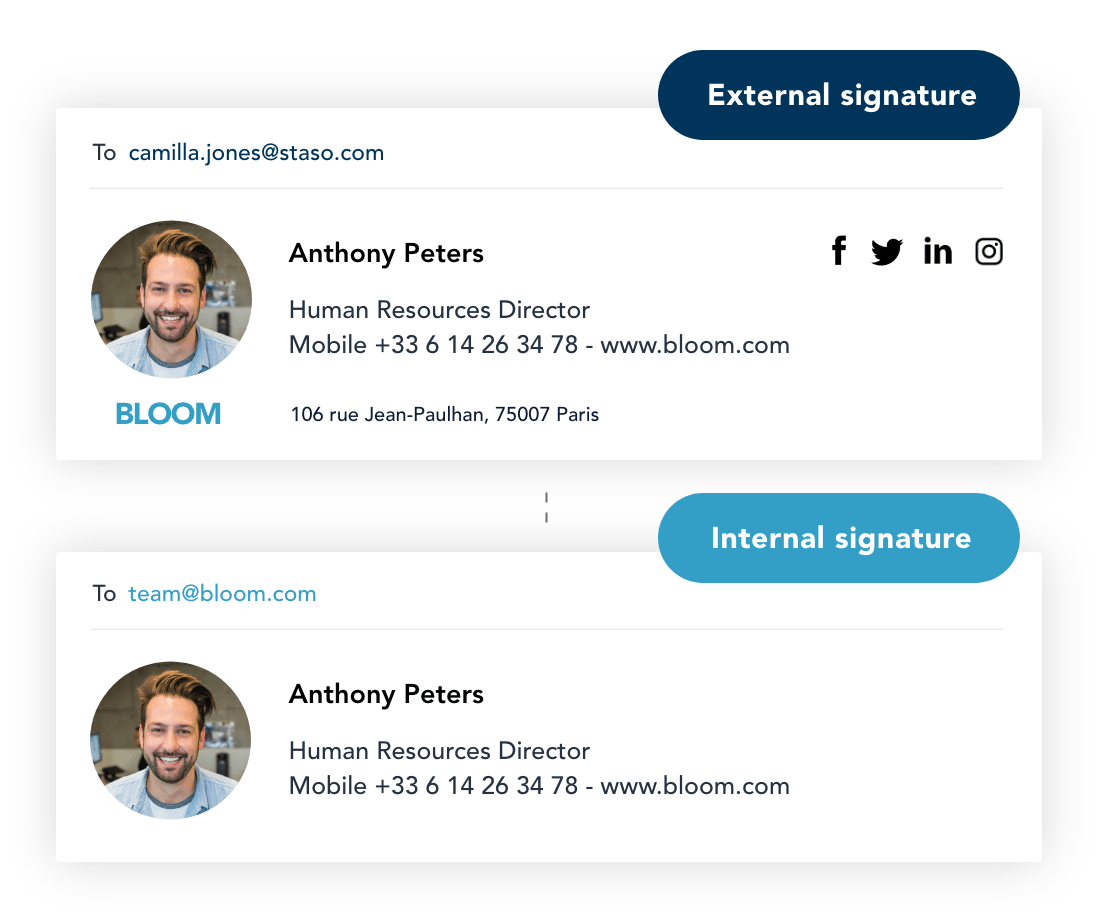 Choose dynamic and smart signatures